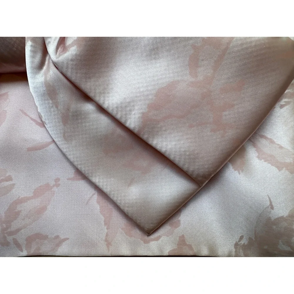 Vintage 1960s Saibi Japanese Tsukuri-Obi Belt Pre Tied Sash Pale Pink Satin Bow